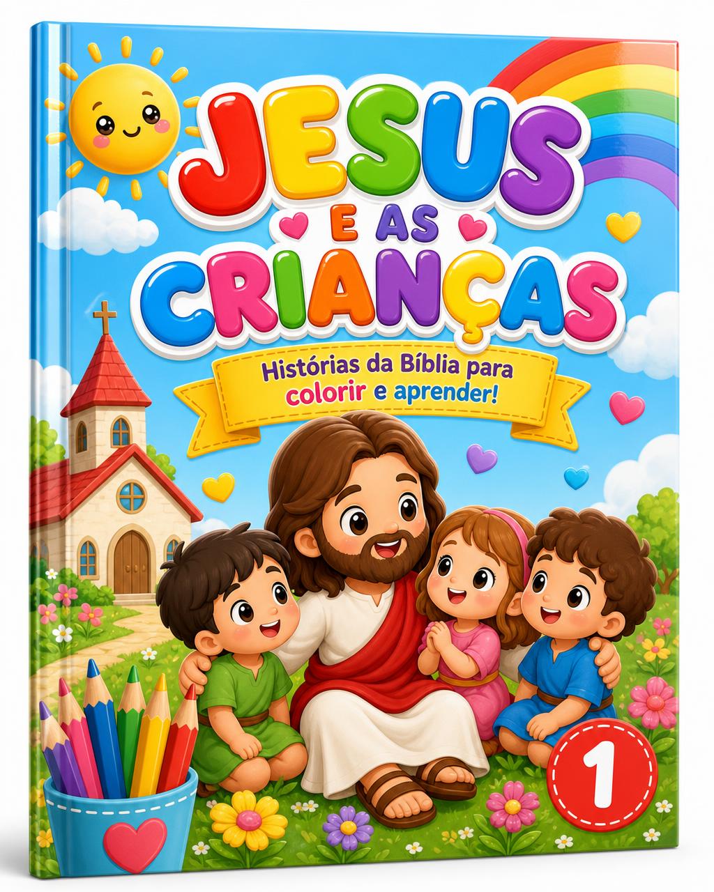Capa do Livro 1 — Jesus e as Crianças